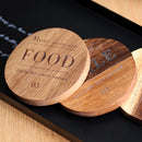 3Pcs Cup Coasters Square Round Wood Drink Coaster Heat Insulation Cup Mat Wooden Mug Coaster Table Placemat Kitchen Accessories
