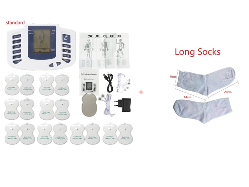 JR-309A Elektrischer Tens-Muskelstimulator Digitale Muskeltherapie Ganzkörpermassage Relax 16pads Puls Ems Akupunktur Gesundheitspflege