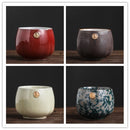 Japanese Style Kiln Baked Tea Cup Ceramic Kung Fu Tea Set Cup Master Cup Personal Cup Set Teacups  Tea Cup Strainer