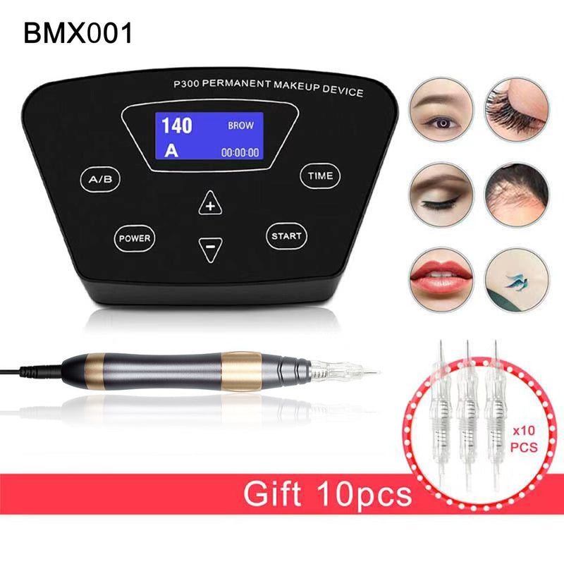 Biomaser Professional Tattoo Machine Rotary Pen für Permanent Make-up Augenbrauen Lippen Microblading DIY Machine Kit mit Tattoo-Nadel