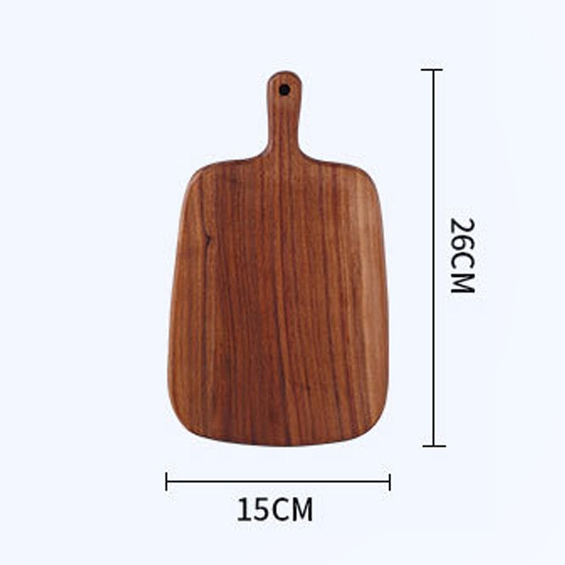 Tabla de cortar de cocina de madera de nogal negro Tabla de cortar de fruta sin laca de portainjertos de madera maciza Tabla de cortar de madera de cocina