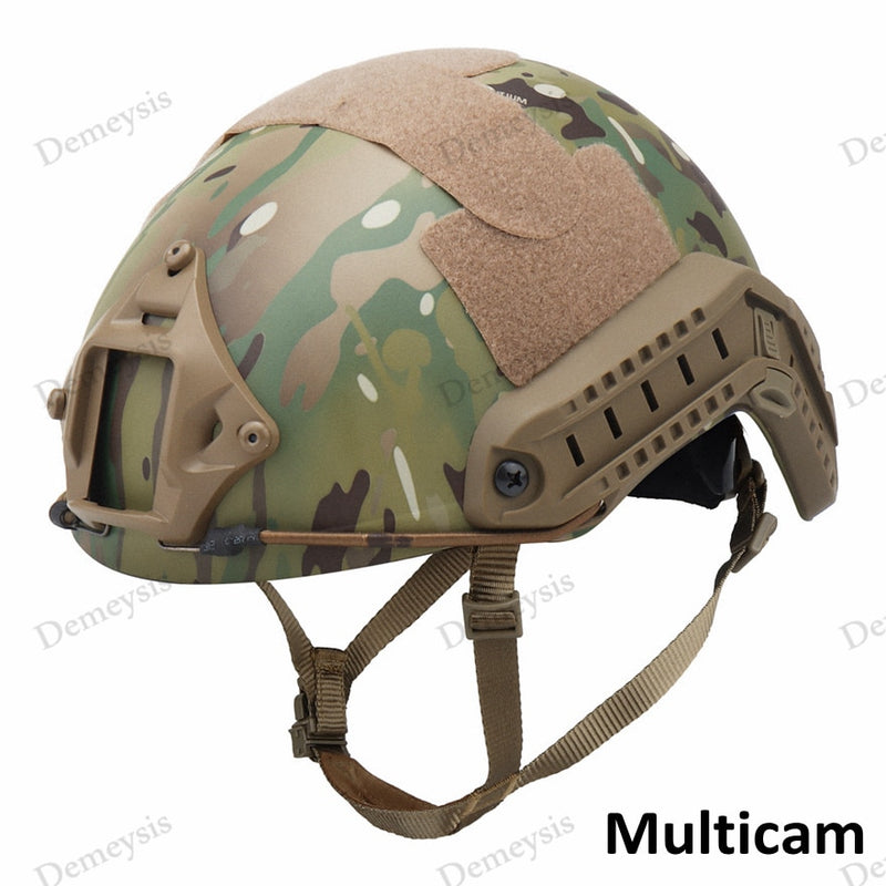 Casco táctico Fast MH PJ Casco Airsoft Paintball Cascos de combate Deportes al aire libre Cabeza de salto Equipo de protección