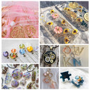Kit de moldes de fundición de resina epoxi transparente, molde de silicona con pegamento epoxi para pendientes, llavero, fabricación de joyas, molde de silicona DIY