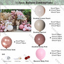 Doubled Dust Pink Boho Wedding Engagement Decoration Chrome Rose Gold Nude Balloons Garland Ballon Arch Global Birthday Decor
