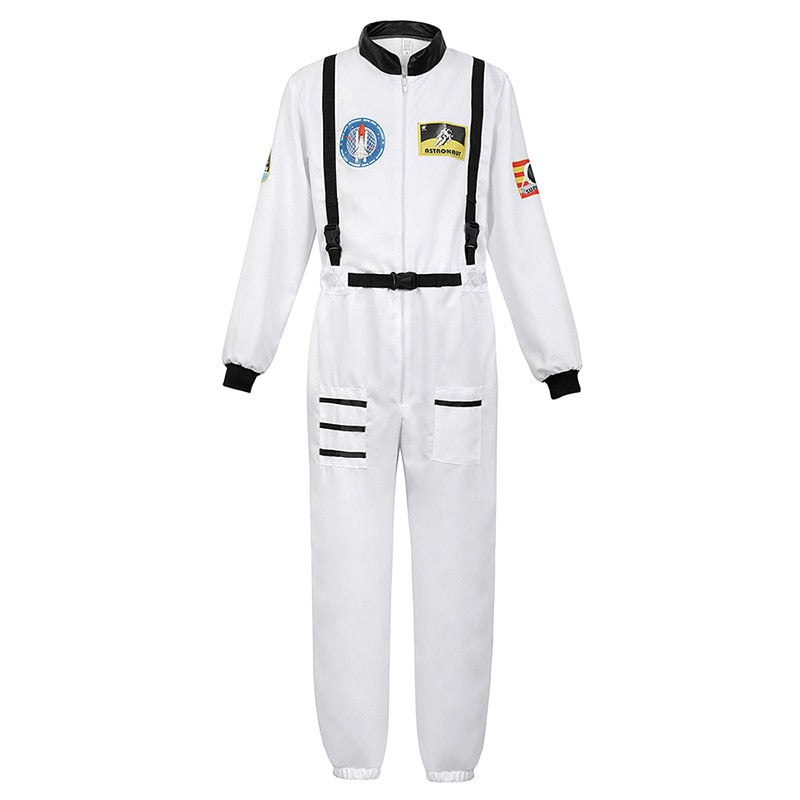 Astronauten-Kostüm Herren Halloween-Kostüm für Damen Raumanzug Erwachsene Overall Astronauten-Kostüm Rollenspiel