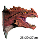 Dragon Legends Prop 3d Wall Mounted Dinosaur Smoke Light Wall Art Sculpture Shape Statue Home Decor Room Halloween Decoration
