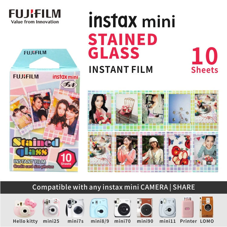 Origin Fujifilm Instax Mini Film 10-100 Sheets Photo Paper for Fuji Instant Film Cameras Instax Mini 11 8 9 90 Link Liplay EVO