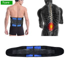 Tcare Lumbar Back Brace Support Belt - Banda de masaje para aliviar el dolor de espalda baja para hernia de disco, ciática y escoliosis para unisex