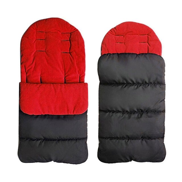 Saco de dormir para cochecito de bebé grueso y cálido de invierno, funda para pie de recién nacido, silla de ruedas de 86CM x 40CM