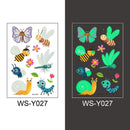 Tattoo-Aufkleber Leuchtendes Kind Kind Temporäre Fake Tattoos Glow Paste auf Gesicht Arm Bein für Kinder Körperkunst Meerjungfrau Aufkleber