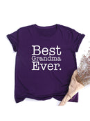 Best Grandma Ever T-Shirt Best Mom T Shirt Gift for New Grammy Cute Mothers Day Tee Funny Grandmother T Shirts Clothes