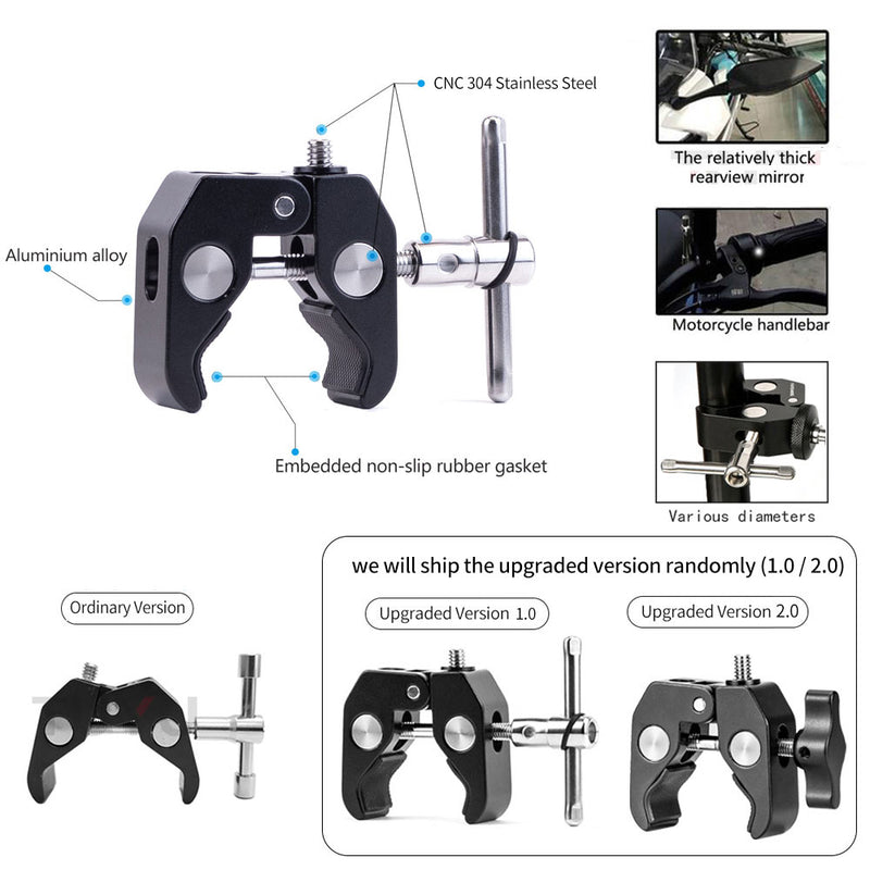 TUYU motocicleta 3ª persona vista Invisible Selfie Stick para GoPro Max Hero11 Insta360 One X3 X2 OneR cámara RAM accesorios de montaje