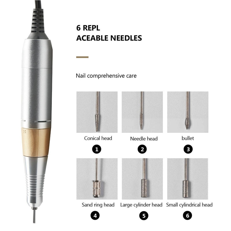 Manicure Machine 35000/20000RPM Nail Drill Machine Milling Cutter For Manicure Pedicure Accessories Nail Art Tool Nail Drill Bit