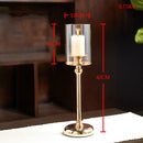 Golden Candle Holder Metal Candlestick Festival Wedding Dining Table Decoration Candle Accessory Desktop Candlesticks Home Decor