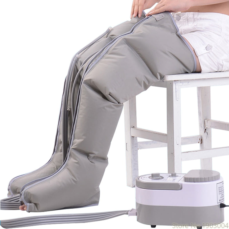 Masajeador eléctrico de compresión de aire para piernas, envolturas para piernas, tobillos de pies, máquina de masaje para pantorrillas, promueve la circulación sanguínea, alivia el dolor y la fatiga