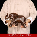 Estatua de resina de elefante elegante Feng Shui, estatuilla de riqueza de la suerte, adornos artesanales, regalo para decoración de escritorio de oficina en casa