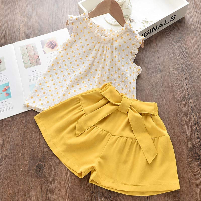 Bear Leader Summer Baby Girls Clothes Suit Toddler Girl Clothes Baby Girl Outfit Embroidered T-shirt Tops Shorts Pants 2Pcs Set