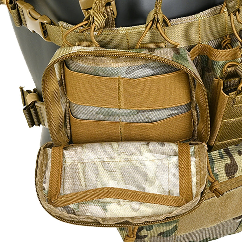 CS Match Wargame TCM Chest Rig Airsoft Taktische Weste Military Pack Magazintasche Holster Molle System Taille Herren Nylon