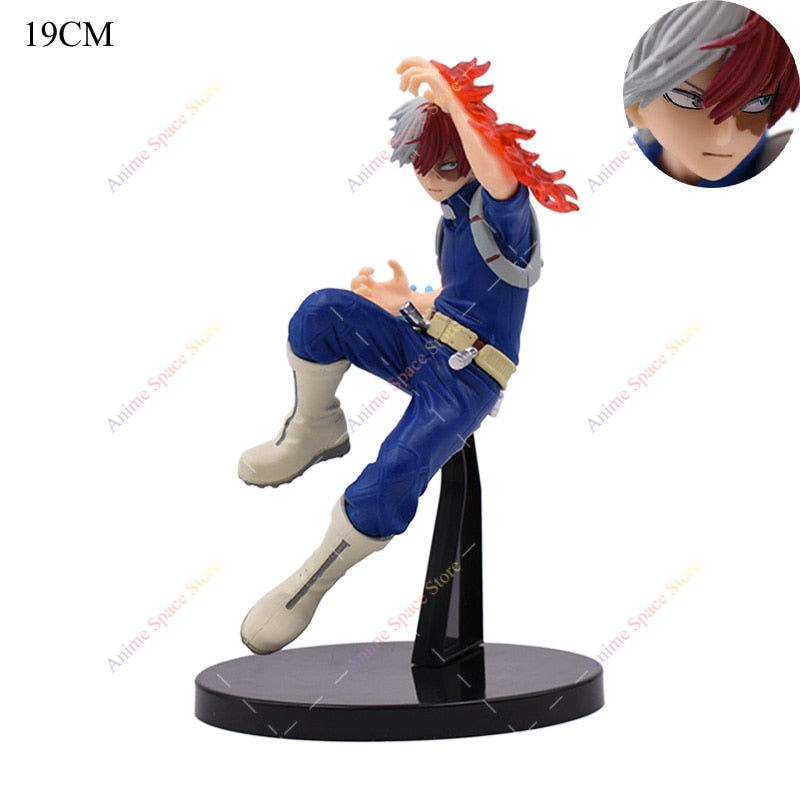 16-24cm Anime Cartoon Figure My Hero Academia Izuku Midoriya Shouto Todorok Bakugou Cross my body PVC Action Amazing Hero Toys