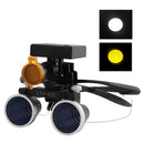 Dental Loupes Dental Magnifier Dental Lab Medical Loupes Magnification Binocular 2.5/3.5x420 Headlight Headlamp 5W Set Metal Box