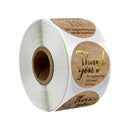 500pcs Round Labels Kraft Paper Thank You Sticker Dragees Candy Bag Flower Gift Box Cake Boxes and Packaging Wedding Stickers
