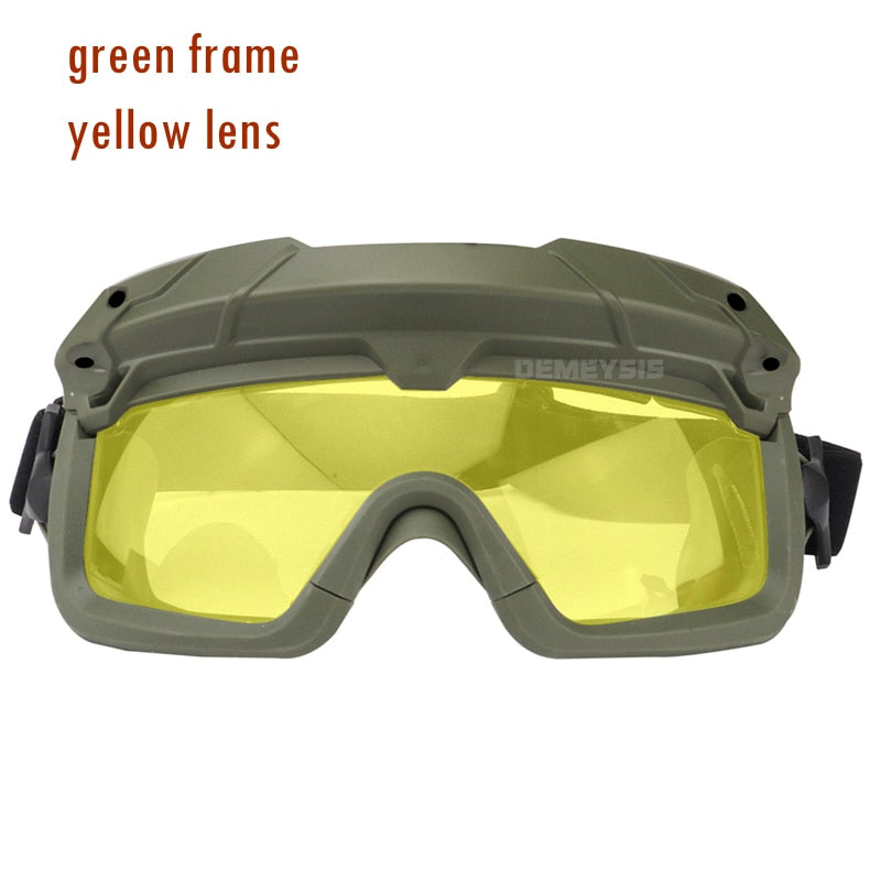 Tactical Airsoft Paintball Goggles Windproof Anti Fog CS Wargame Wanderschutzbrille Passt für Tactical Helm