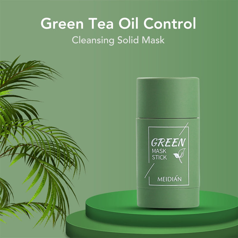 Green Tea Mask Stick Oil Control Eggplant Acne Deep Cleaning Mask Skin Care Moisturizing Remove Blackhead Skin Care Beauty
