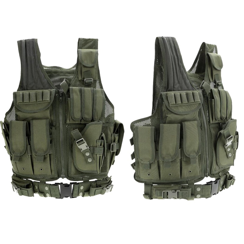 Military Equipment Tactical Vest Police Training Combat Armor Gear Army Paintball Hunting Airsoft Vest Molle Protective Vests