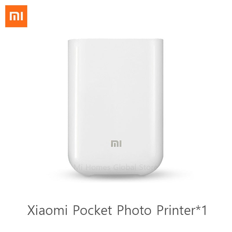 Global Version Xiaomi Mijia Photo Printer 300dpi Mi Portable Mini Pocket Picture Printer For Smartphone Works With Mi Homes App