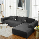 2022 Velvet L Shaped Sofa Cover For Living Room Elastic Furniture Couch Slipcover Chaise Longue Corner Sofa Covers Stretchable