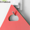 ERMAKOVA Cutting Board 4Pcs/6Pcs 1.2mm Thickening Flexible PP Non Slip Chopping Block Cutting Mats with Food Icons Kitchen Tools