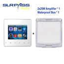 Smart Home pro Audio Background HiFi Music Mini wall Amplifier System TV Touch Key Digital stereo Music bluetooth Player RS485