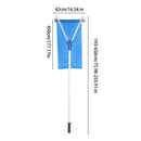 193-650cm Roof Snow Rake -30 Degrees Telescopic Snows Removal System Cloth Adjustable Slip-proof Rod Roof Rake For Removing Snow