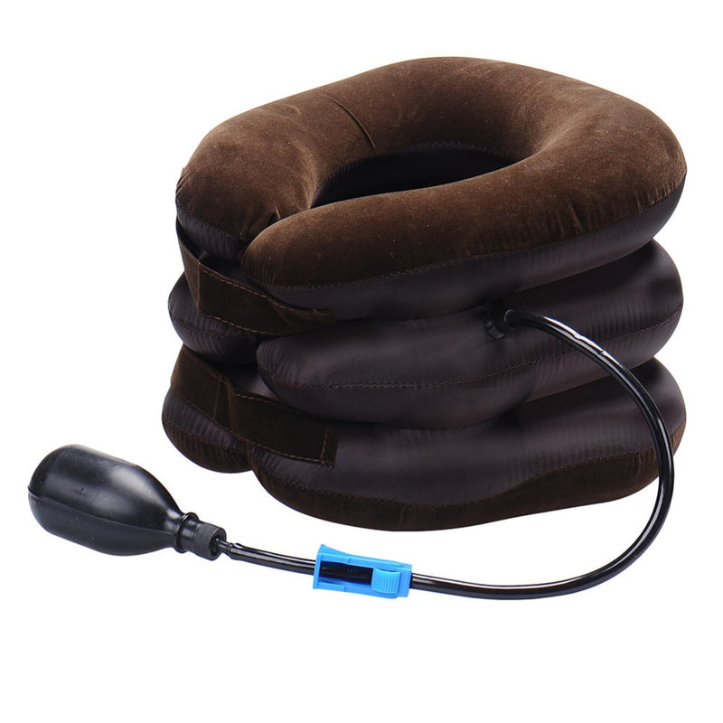 Air Inflatable Cervical Collar Neck Traction Tractor Support Massage Pillow Pain Relief Relax Health Care Neck Head Stretcher