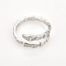ANDYWEN 925 Sterling Silber Gold Bühne Zirkon Pavé Schlange Verstellbarer Ring 2020 Rock Punk Mode Edelschmuck Für Europäische Frauen