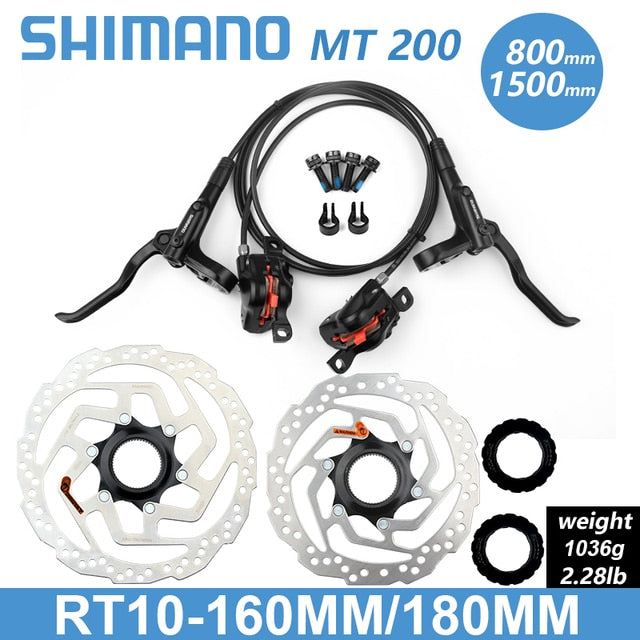 Shimano BR BL MT200 freno de bicicleta MTB freno de disco hidráulico 750/800/1350/1450/1500mm frenos de abrazadera de montaña actualizado MT315