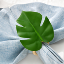 Set of 6 Green Leaf Napkin Rings,Napkin Ring Holders for Formal / Casual, Dining Table Decor,Party Decoration