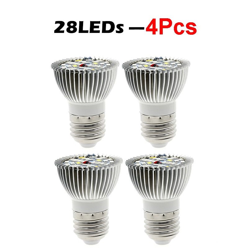 Luz LED de cultivo 150Leds 200Leds Full Spectrum Sunlike E27 Bombilla LED de crecimiento para hidroponía de interior Flores Plantas Lámpara de crecimiento LED