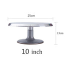 12inch  aluminum alloy Decorating Mouth Scraper Set Rotating Turntable Cake Decorating Turntable Bake Cake Mold Baking Tools Set