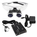 Dental Loupes Dental Magnifier Dental Lab Medical Loupes Magnification Binocular 2.5/3.5x420 Headlight Headlamp 5W Set Metal Box
