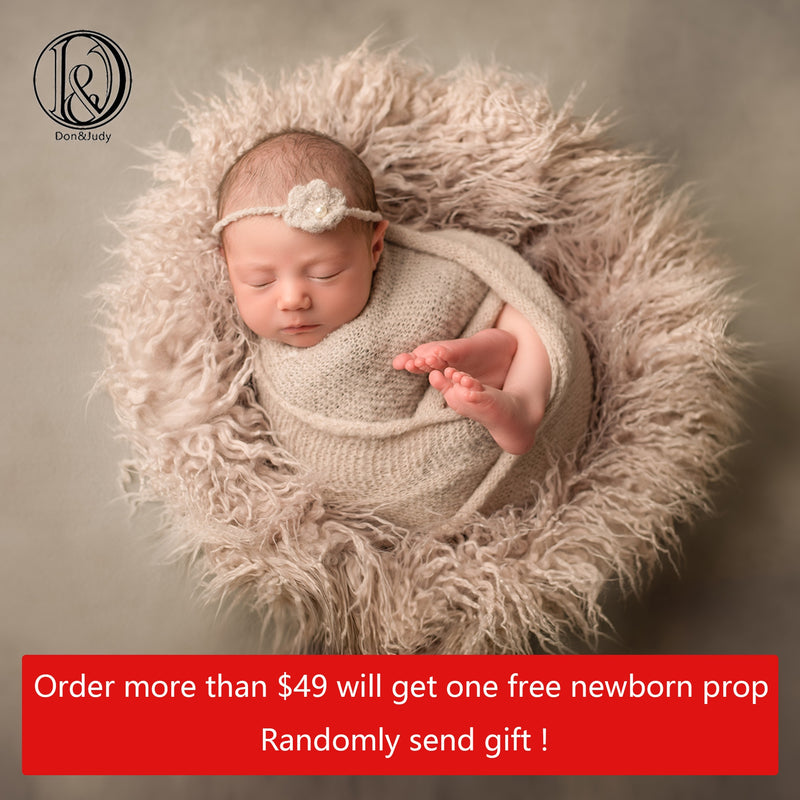 D&J Newborn Photography Props Soft Baby Fur Blankets Faux Fur Background Blankets Cute Infant Kids Fotografia De Baby Fotografia