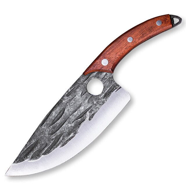 Cuchillo de carnicero de caza de 5,5 ", cuchillo de deshuesado forjado hecho a mano, cuchillo de Chef serbio, cuchillo de cocina de acero inoxidable, cuchillo de carnicero para pescado
