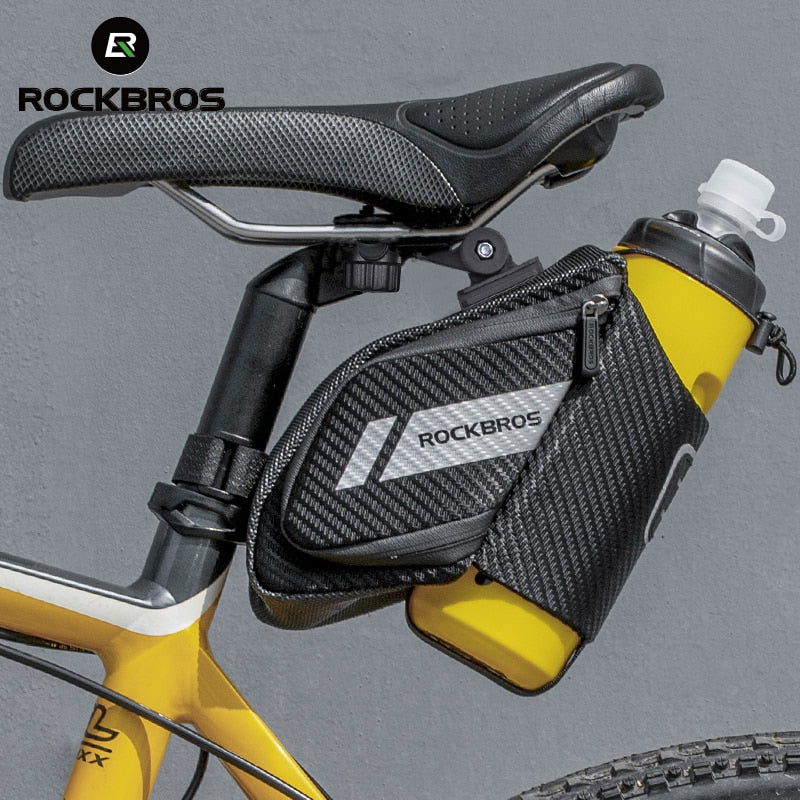 ROCKBROS 1.5L Fahrradtasche Wasserabweisend Langlebig Reflektierend MTB Rennrad Mit Wasserflaschentasche Fahrradtasche Zubehör