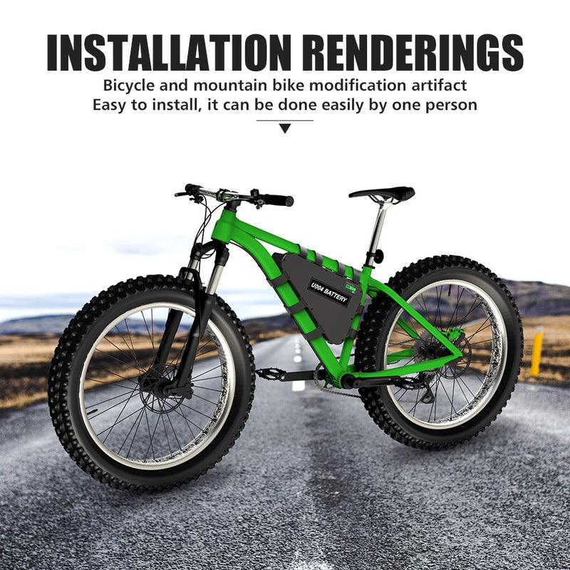 LG Tesla EBike Battery 21700 18650 Triangle Bateria Pack 36V 48V 52V 20Ah 24Ah 28.8Ah  for 750W 500W 1000W 2000W Motor