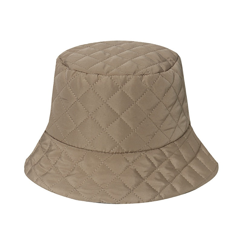 Sparsil, sombreros de pescador plegables para otoño e invierno para mujer, gorros de guata de seda de celosía sólida para mantener el calor, previene el lavabo frío, sombrero de pescador