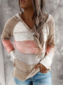 Fitshinling Bohemian Kapuzenpullover Pullover Pullover Frau Kleidung Patchwork Urlaub Herbst Winter Pull Vintage Pullover weiblich