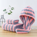 GIANTEX 3pcs Cotton Towel Set Bathroom Super Absorbent Bath Towel Face Towels For Adults serviette de bain toallas recznik