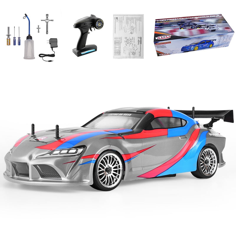 HSP On Road Racing Drift RC Car 1:10 Scale 4wd Two Speed ​​Nitro Gas Power Control remoto Car High Speed ​​Hobby Toys