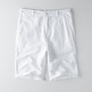 Designer new linen shorts men casual beach short men brand wild leisure solid Cargo shorts for men bermuda masculina bermudas