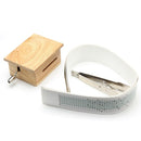 Caja de música de mano de 15 tonos con 10 perforadores de cinta de papel, caja de madera y caja de música deportiva, papel con regalo, caja de música para sacudir la mano, regalo